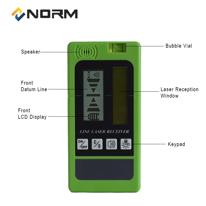 Preise Norm Universal Laser Strahl Empfänger für Norm 5 8 12 Linien Laser Level