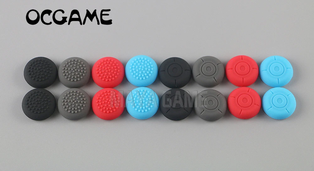 OCGAME 100 шт./лот колпачки для джойстика Красочный Силиконовый Аналоговый захват с