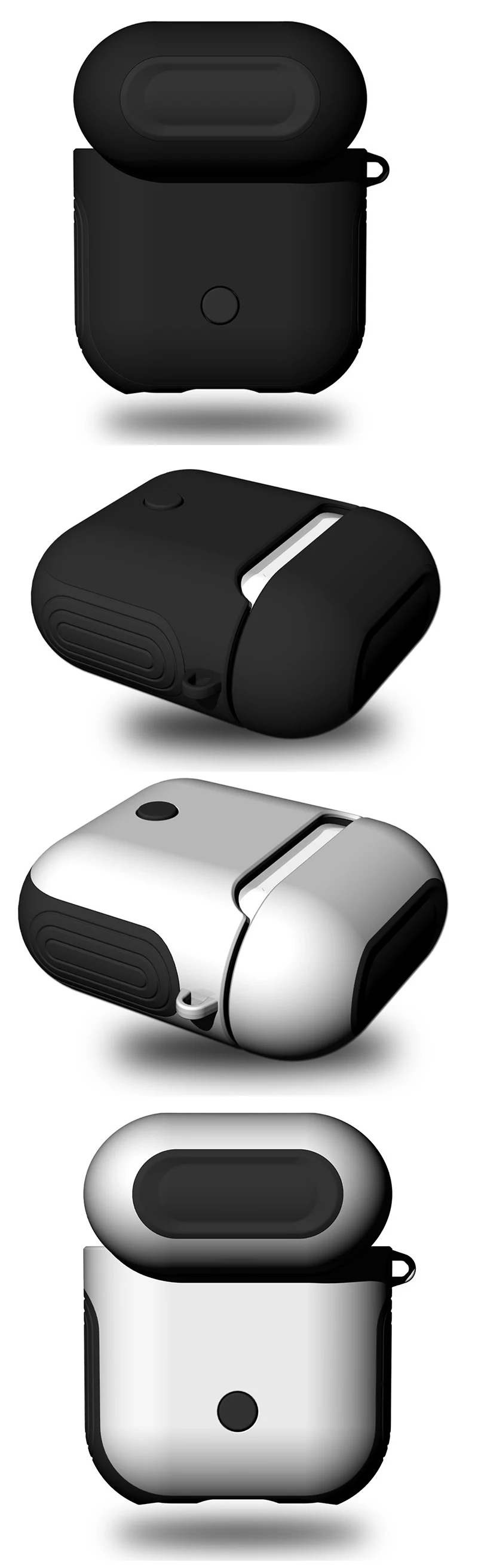 Чехол для наушников Apple AirPods чехол для истинных беспроводных Bluetooth наушников Air Pods чехол Защитный AirPod аксессуары