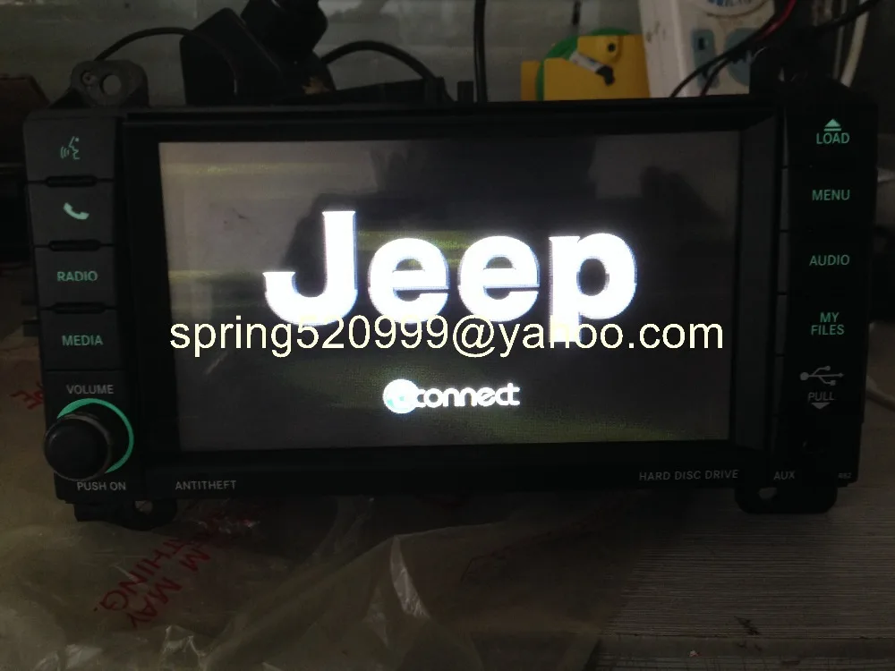 Clearance P05091332AC Chrysler Do&dge single DVD audio head unit with decode HDD Hard Disc Drive MP3 AUX Media car radio 5