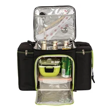 Автомобильный большой емкости охладитель сумка для пикника Теплоизоляционный прогулочный пакет для льда алюминиевая фольга Ланч-бокс