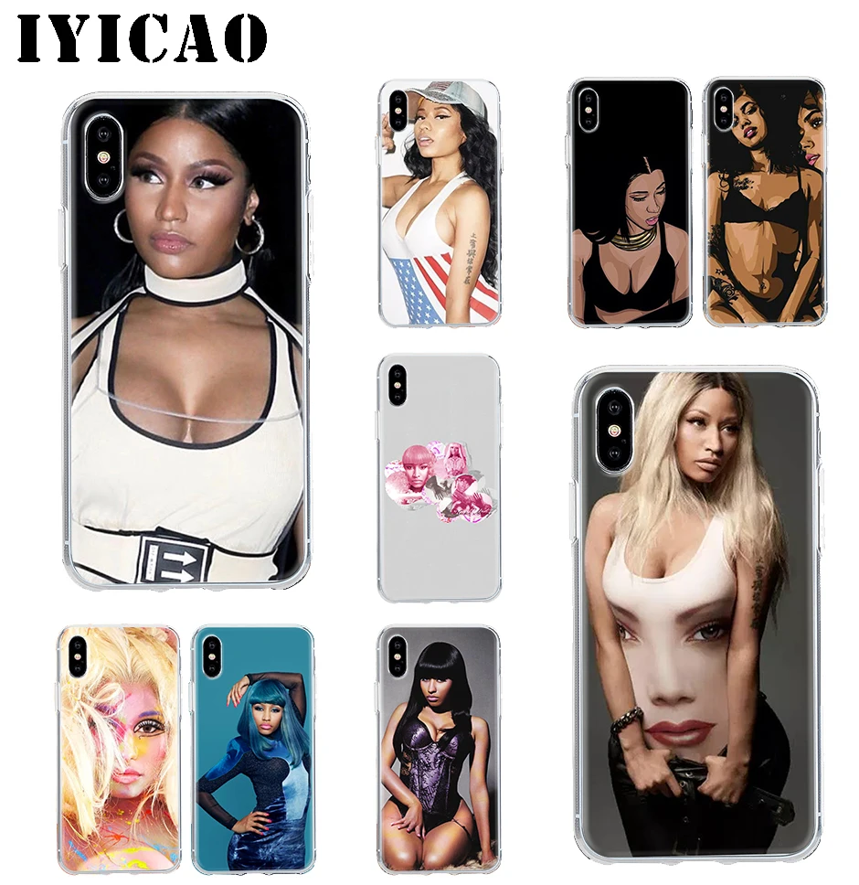 

Cardi B Nicki Minaj Luxury Unique Design Hard Case Cover Shell for iPhone 4 4s 5 5s Se 6 7 7plus 8 8Plus X XS MAX XR 6s Plus