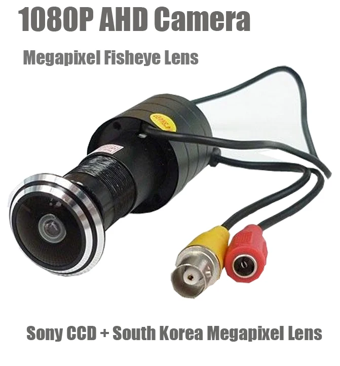 2mp 170 degree Fisheye Peephole door camera AHD 1080P Mini cctv camera 1.78mm 2000TVL 2.0