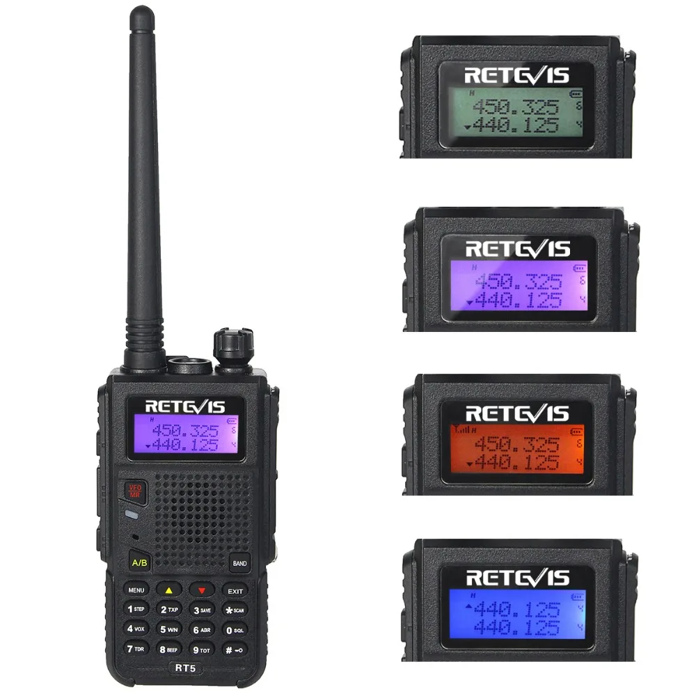 2 шт 7 Вт рация Retevis RT5 двухдиапазонный VHF+ UHF 136-174+ 400-520MHz Ham радио Hf трансивер Scan VOX A9108