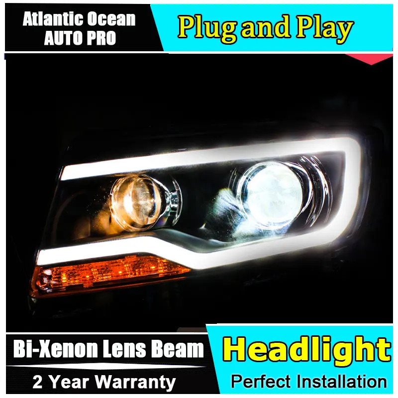 new design car styling For Jeep Compass headlights 2011 2015 For