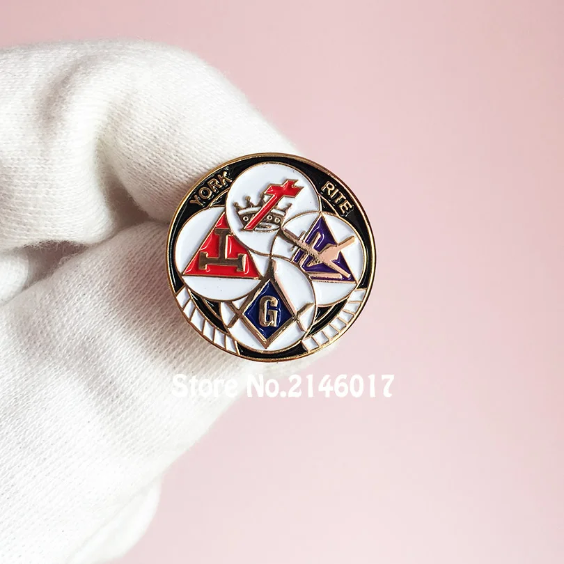 Заколки для лацканов Freemason 10 шт. металлические эмалированные броши и булавки в