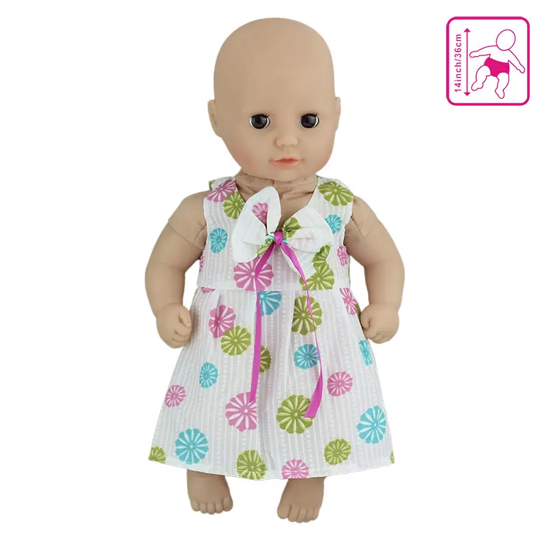 Новая милая кукла в платье одежда подходит для 36 см куклы, 14 дюймов куклы одежда дети лучший подарок на день рождения - Цвет: a6