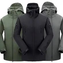 Мужская Высококачественная Водонепроницаемая тактическая невидимая Толстовка мягкая куртка TAD куртка из Акульей кожи