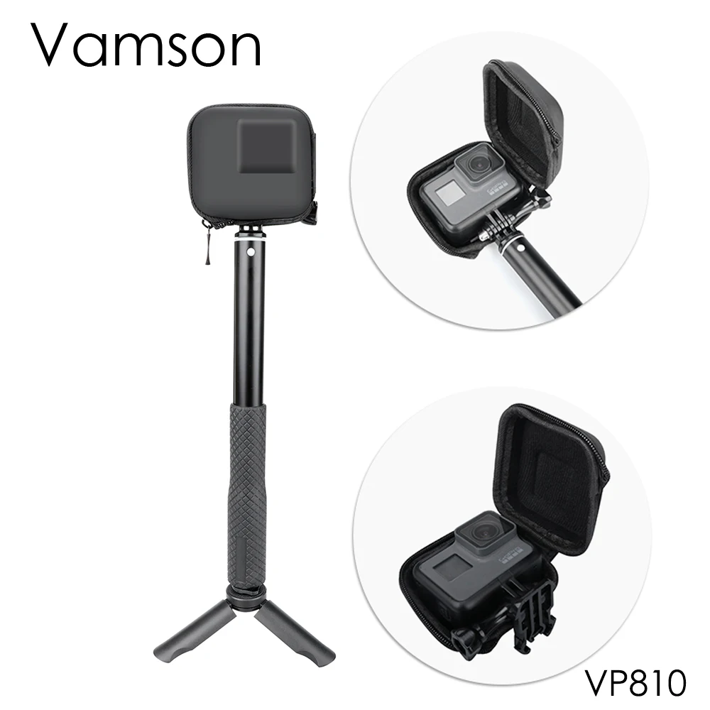 

Vamson Mini EVA Storage Box Case Protective Bag for Go Pro Hero 7 6 5 Black Silver White Accessories for DJI OSMO Action VP810