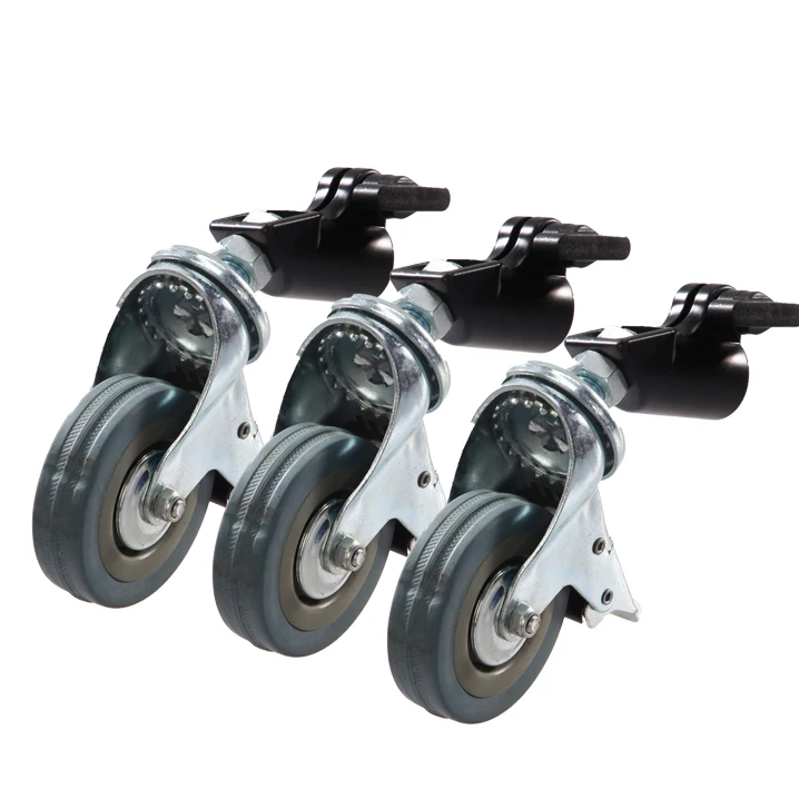 3PCS Light Stand Wheels Kits with Lock Suitable for the Light Stand