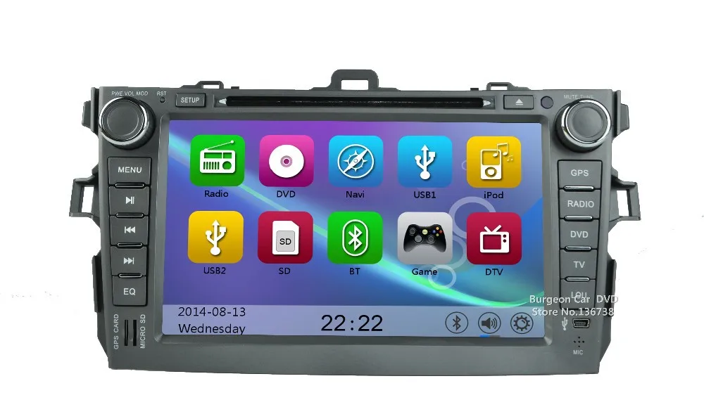 Discount Car DVD Player for Toyota Corolla 2007-2011 Touch Screen Bluetooth USB SD iPhone 3G WiFi GPS Navigation Radio Central Multimidia 23 Discount Car DVD Player for Toyota Corolla 2007-2011 Touch Screen Bluetooth USB SD iPhone 3G WiFi GPS Navigation Radio Central Multimidia 23