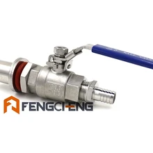 Нержавеющая сталь охладитель Клапан Комплект ж/бородка, 1/" npt, 1/2" Барб, оптом и в розницу