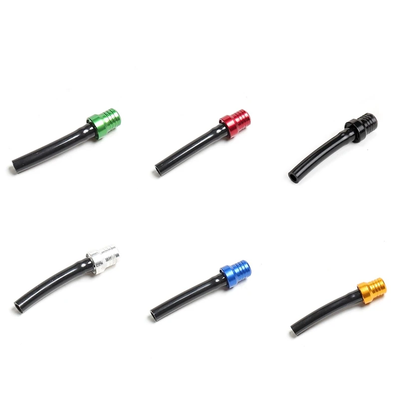 Motorcycle Gas Fuel Cap Valve Aluminum Alloy Vent Breather Pipe Hose