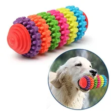 Собака красочное вращающееся кольцо TPR резиновые игрушки 6 шт. шестерни Жевательные Зубы чистый молярный сгибаемый питомец собака игрушка