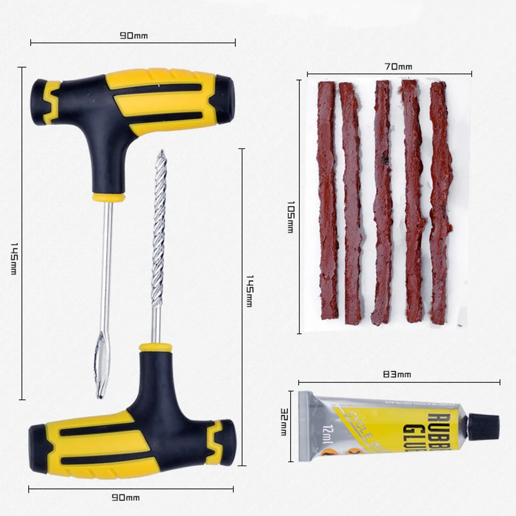 CARPRIE Инструменты для ремонта шин бескамерный, автомобильный прокол шин ремонт штепсельной вилки Ремонтный комплект иглы патч фиксации инструмент для автомобильного двигателя je19