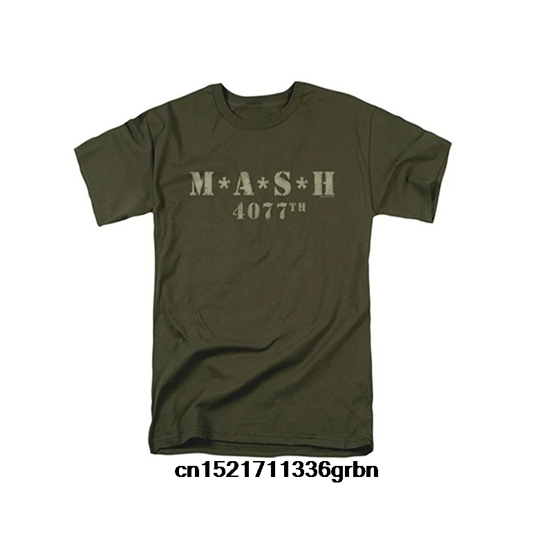 

Men T shirt Novelty T Shirts Distressed TV Show Logo -- MASH Adult funny t-shirt novelty tshirt women