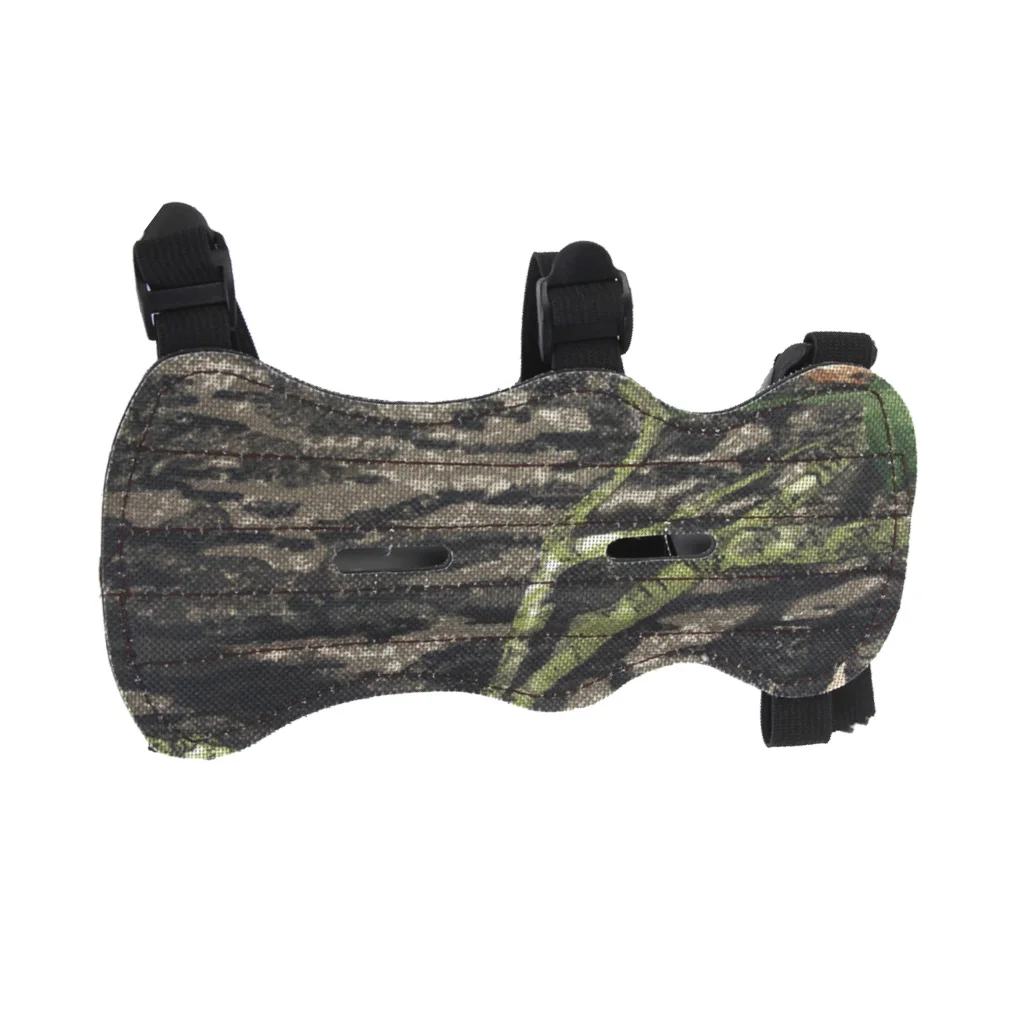 Durable Archery Arm Guard Adjustable 3 Strap Arm Guard Protective Leather Archery Armband for Children Adults