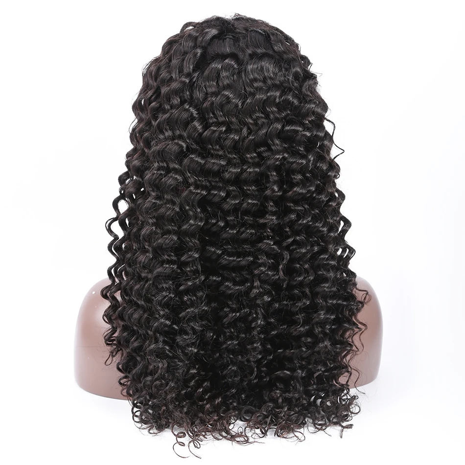 RucyCat 360 кружевных фронтальных париков для черных женщин малазийские человеческие волосы парик фронта шнурка глубокая волна предварительно сорвал с волосами младенца