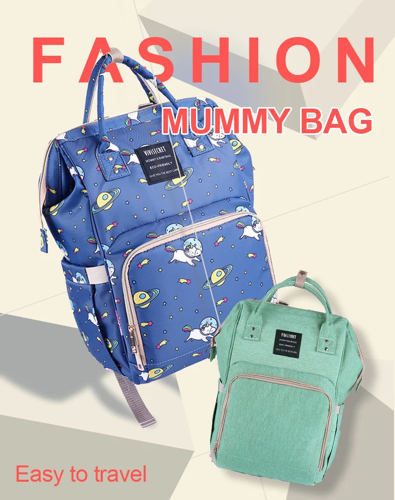 Baby Diaper Bag Mummy Maternity Travel Nursing Backpack Waterproof Changing Nappy Bags Large Capacity Wet Bag For Baby Stroller  (7)