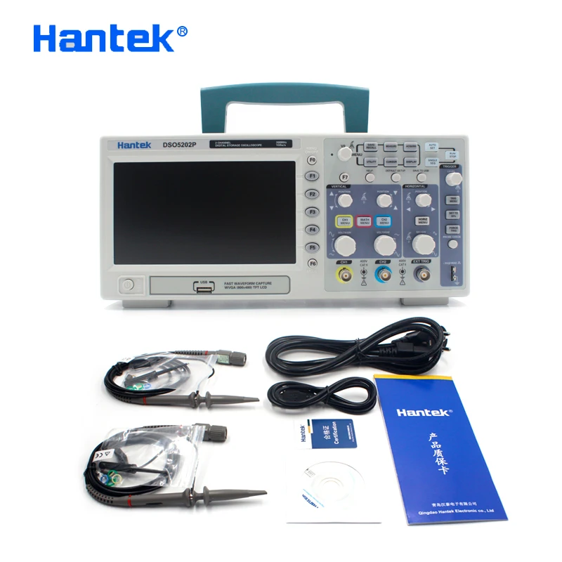 Hantek Цифровой осциллограф, Электрический инструмент, портативный осциллограф DSO5202P|hantek dso5202p|digital oscilloscopedigital oscilloscope 200mhz | АлиЭкспресс