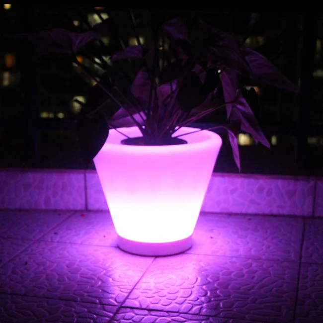 

RGB Color Change LED Vase Light LED Flower Pot light with remote control (D27*H23.5cm) Free shipping 6pcs/Lot