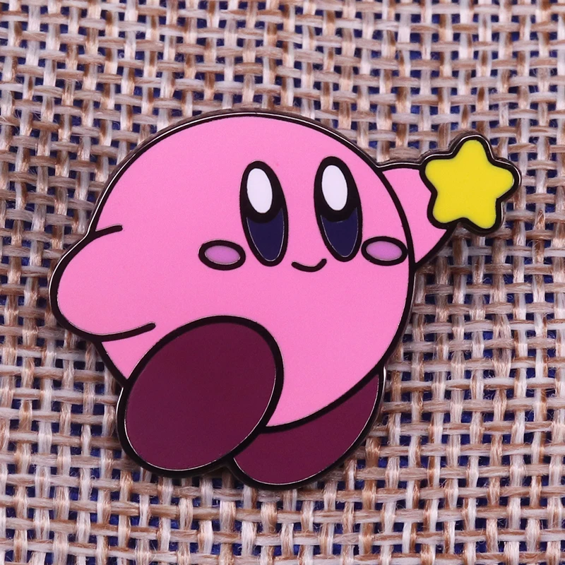 Kirby Lapel Pin Enamel Pin in Pins & Badges from Home & Garden on