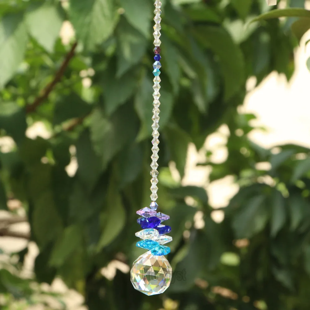 Crystal Ball Suncatcher Feng Shui Prisms Pendant Pendulum Hanging Window Decor 40mm | Освещение