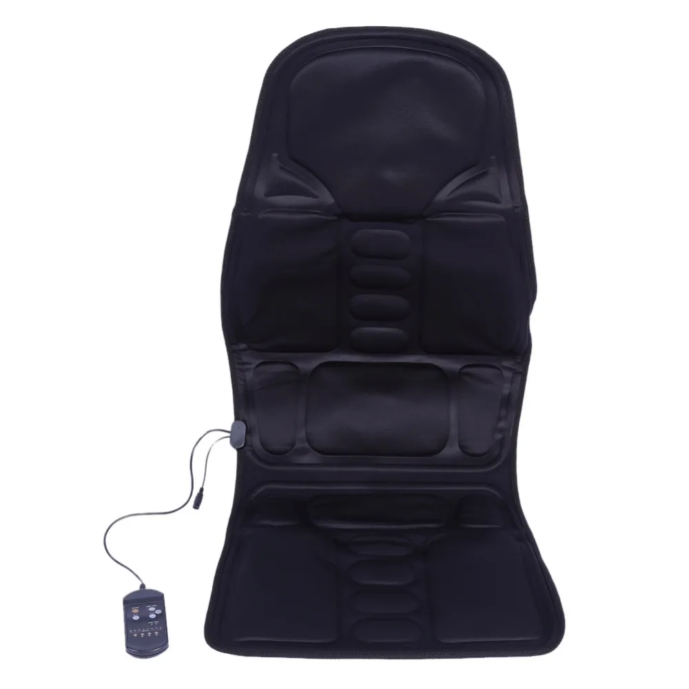 Прочный электрический массажный стул сиденья авто вибратор для тела и массажная подушка для сидения средства ухода за кожей шеи массаж поясничного подушка релаксации анти-стресс тепла площадку для ноги