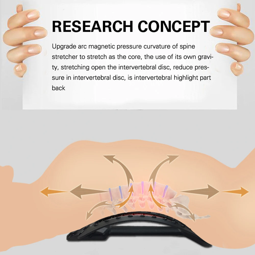 OLIECO оборудование для растяжения спины, массажер для спины, волшебные подрамники, фитнес, поясничная поддержка, Корректор боли в позвоночнике, забота о здоровье