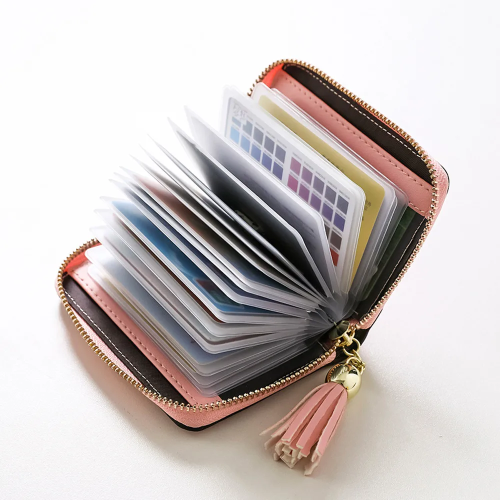Для женщин Для мужчин кредитных ID держатель для карт случае Выдвижная Бизнес банковские карты сумка небольшой бумажник кошелек бумажник Mujer мужской#5