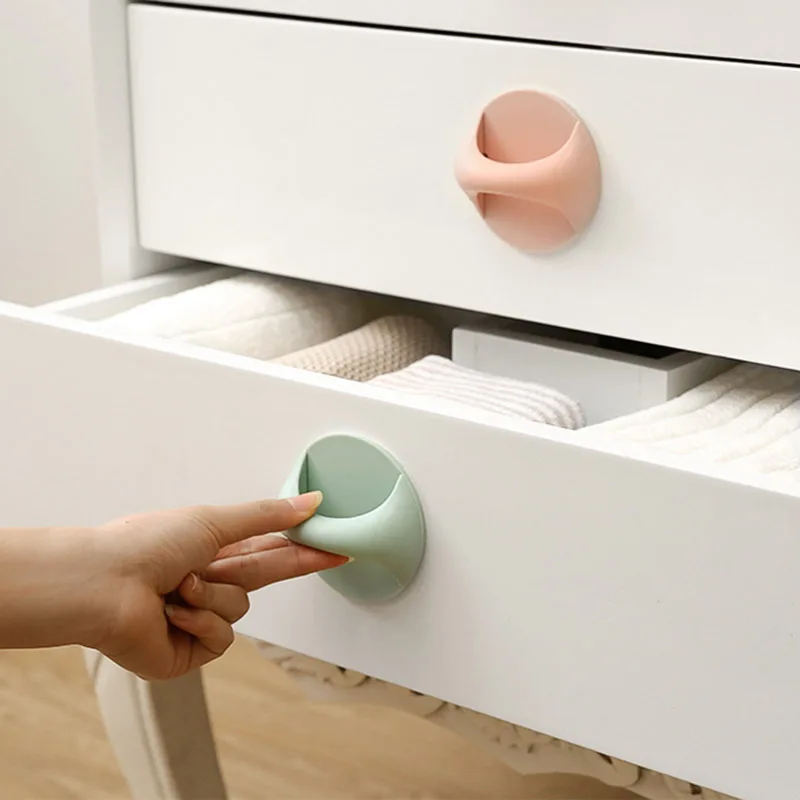 Newly 5 Pcs Self Stick Drawer Handle Window Opening Auxiliary