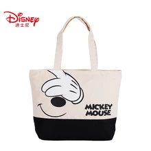 Классическая многофункциональная женская сумка Canva с Микки Маусом, большая вместительность, Холщовая Сумка, модная сумка для покупок, для мам, для девочек, подарки, горячая распродажа