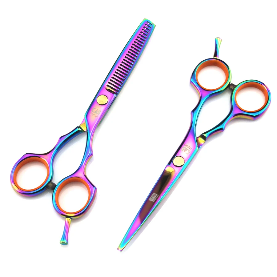 

Japan KASHO Hairdressing Scissors 5.5inch Professional Hair Scissors Barber Shears Hair Cutting Thinning Tijeras