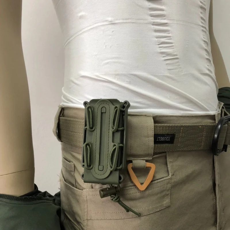 Молл Тактические одиночные подсумок для оружия сумка открытая верхняя сумка для 9 мм держатель картриджа подсумок для журналов Открытый 9 мм пули винтовка Pocket1