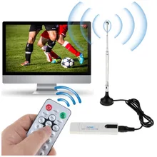 Цифровой спутниковый DVB-T2 DVB-T DVB-C USB tv Stick HD ТВ приемник с антенной дистанционного FM DAB SDR USB ключ для Windows PC ноутбука