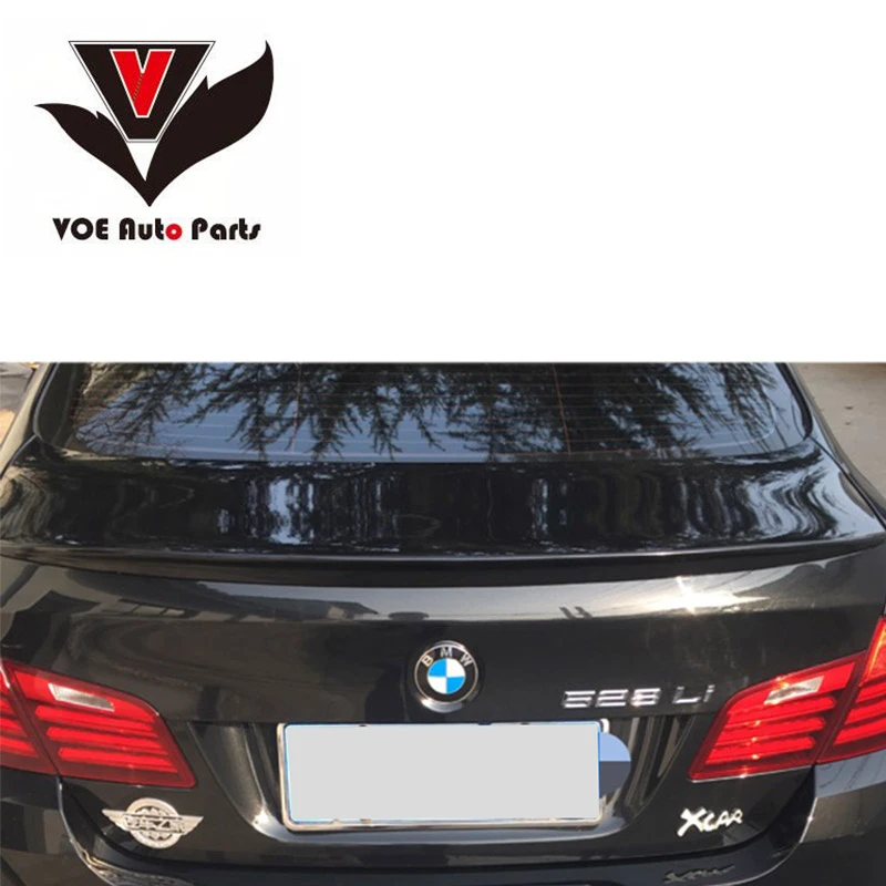 Best F10 ABS Plastic Gloss Black Painted Auto Car Styling Rear Wing Lip Spoiler for BMW F10 5 Series 2010 2016