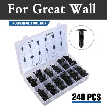 

240pcs Push Panel Body Clips Type Storage Case Rivets For Great Wall Coolbear Florid Hover H3 H5 H6 Voleex C10 C30