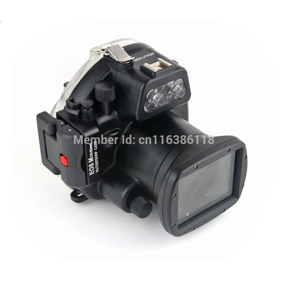

Mekon Underwater 40m 130ft Waterproof Housing Camera Case for Canon EOS M EOS-M Camera fit 18-55mm lens