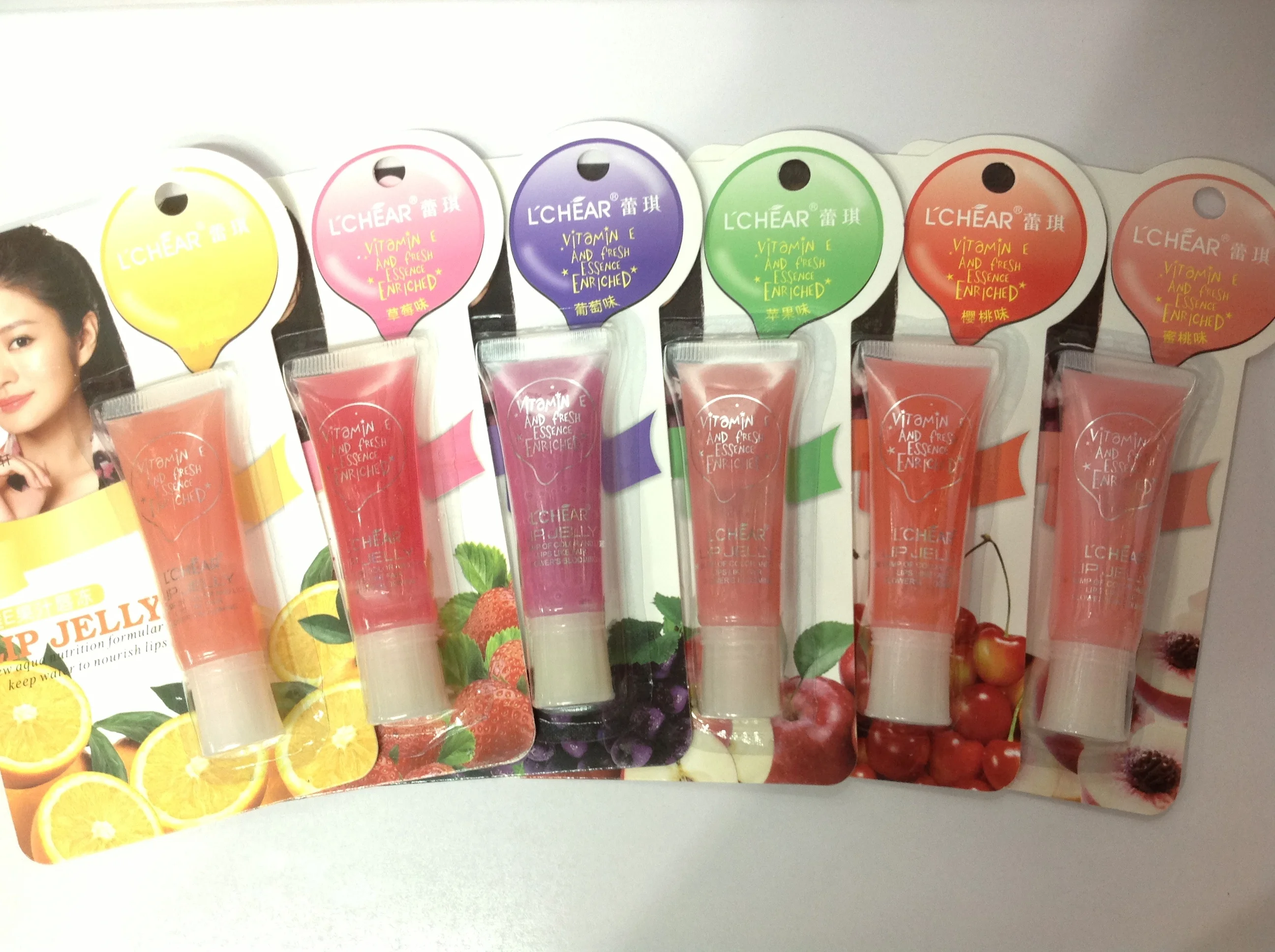 free shipping 10pcs E fruit juice frozen lips lip balmin Lipstick from