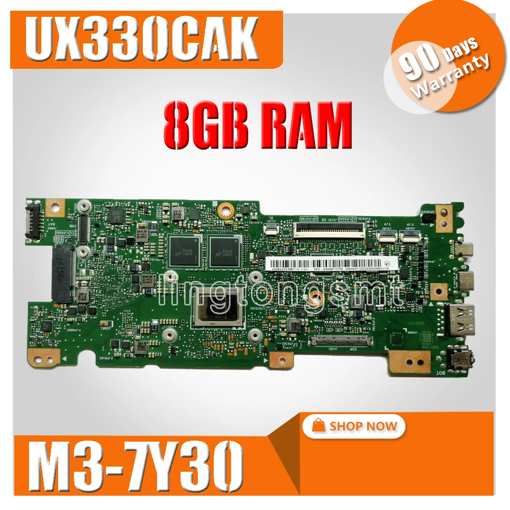 UX330CAK MB._ 8G/RAM M3-7Y30 для For Asus ZenBook UX330CA UX330C UX330 материнская плата ноутбука тест 100%