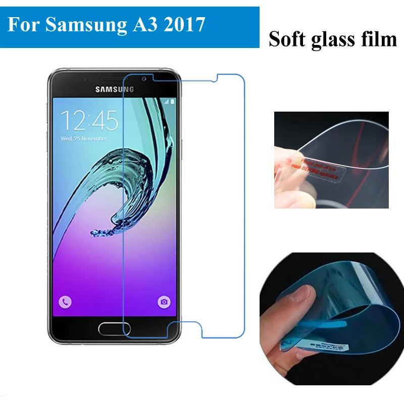 

For Samsung Galaxy A3 A5 A7 2017 A6 A8 Plus 2018 A10 A20 A30 Screen protector Clear Explosion-proof Soft Screen Protector Film