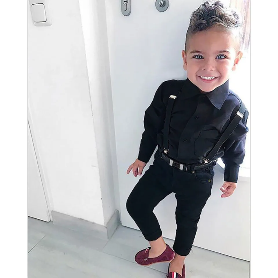 little boy suspenders outfit