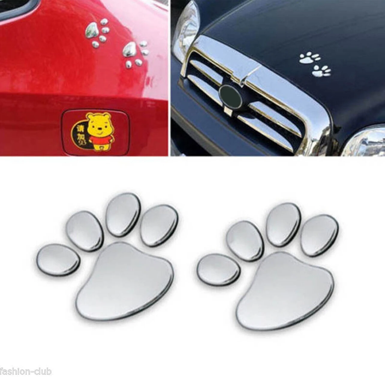 

Paw Animal Dog Cat Bear Foot Sticker for audi a4 b7 peugeot 206 volvo xc60 alfa romeo 159 skoda fabia 2 alfa romeo mito