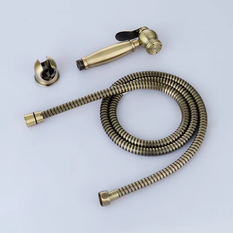 3 ходовой угловой клапан 7/8*7/8*1/2 T adapter античный латунный ручной унитаз биде спрей