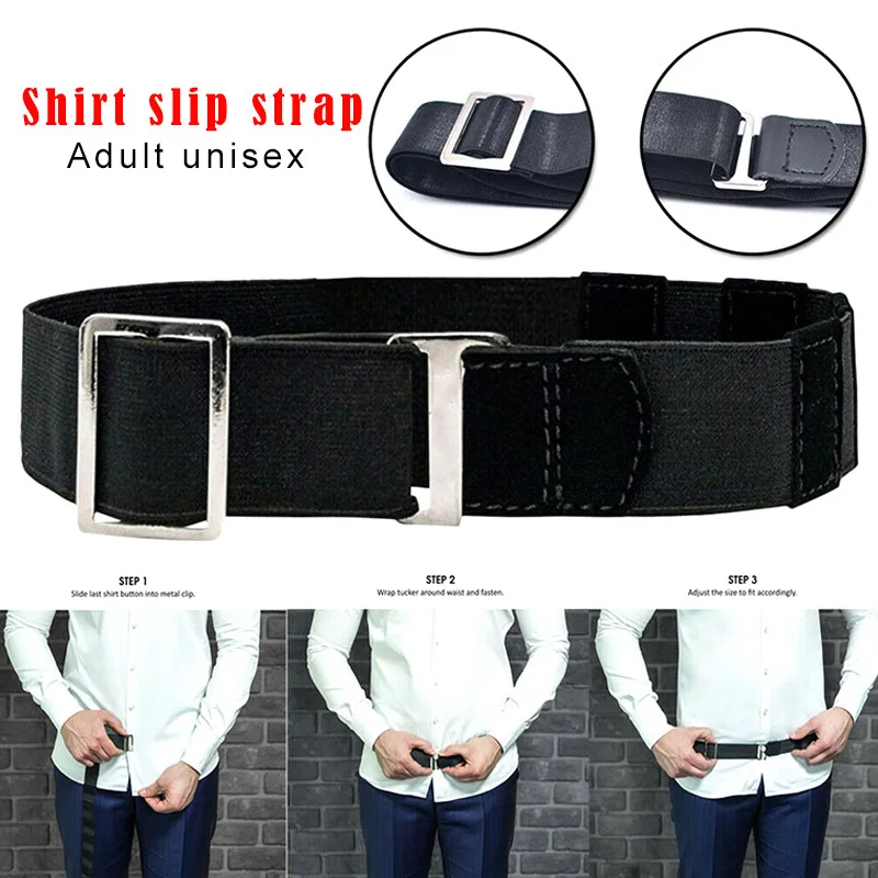 

Easy Shirt Stay Adjustable Belt Non-slip Wrinkle-Proof Shirt Holder Straps Locking Belt Holder Near Shirt-Stay Drop Shipping