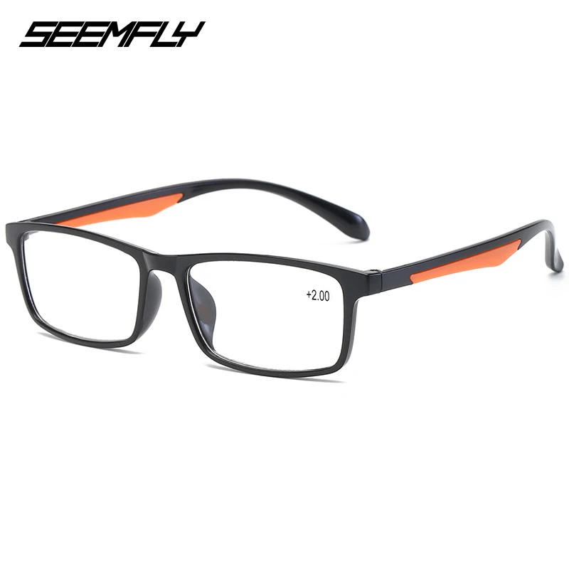 SEEMFLY квадратные TR90 очки для чтения, мужские женские очки для дальнозоркости, женские мужские увеличительные очки, унисекс очки для дальнозоркости