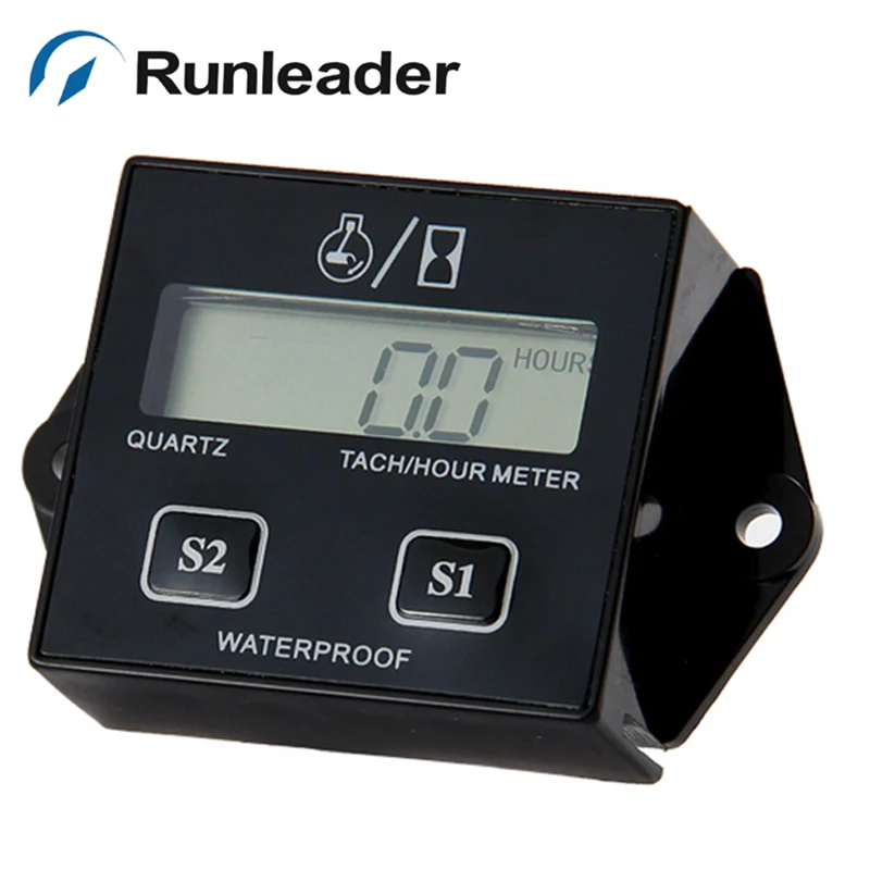 RL HM011B Waterproof Tachometer Hour Meter For Gas Marine outboard jet