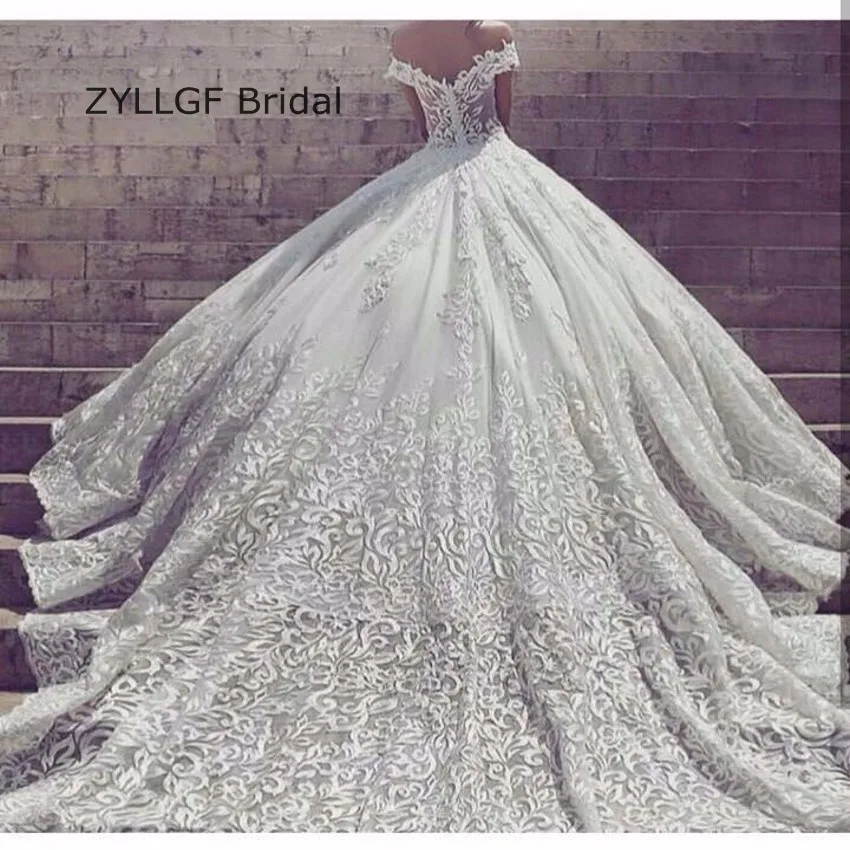 Zyllgf Bridal Middle East Puffy Vestido De Novias Ball Gown Big