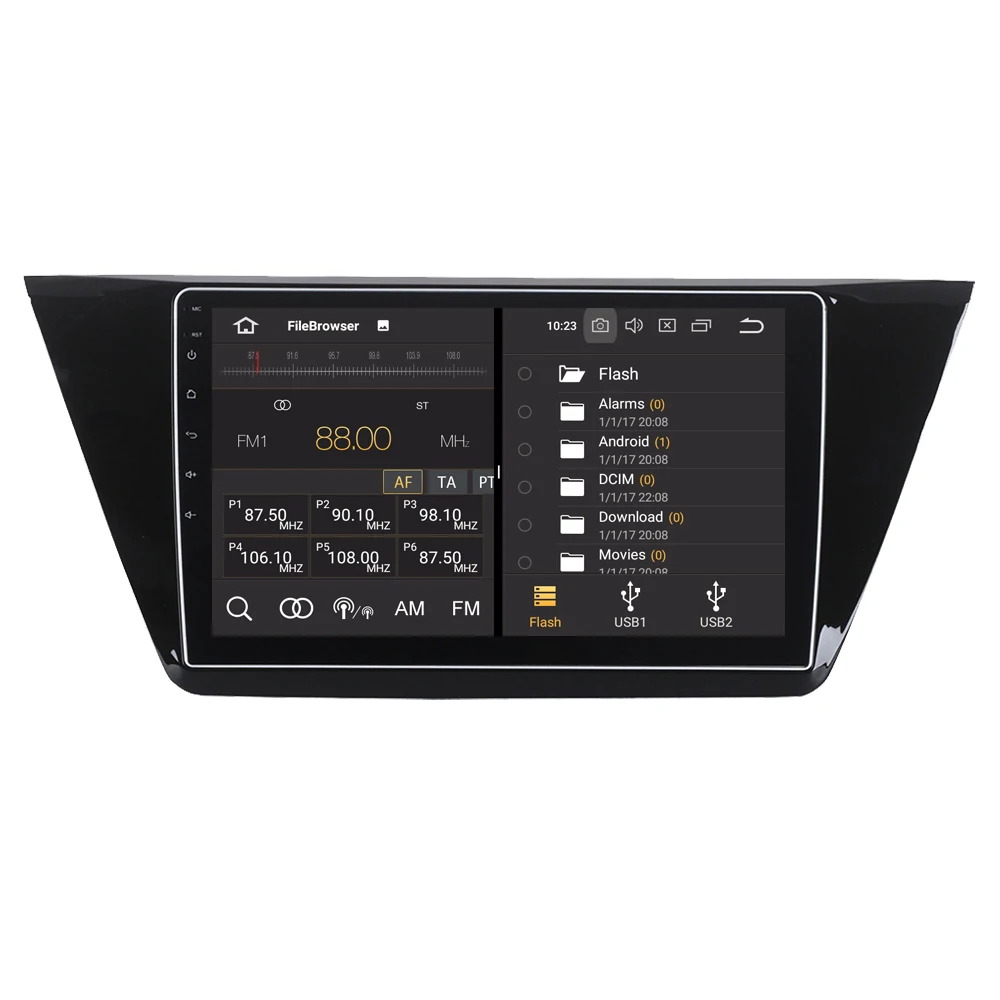 Top Car Multimedia Player For Volkswagen Touran 2016 2017 Octa Core Android 9.0 Touchscreen Autoradio Bluetooth GPS Navigation Radio 3