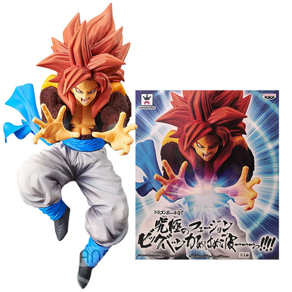 Dragon Ball Z Gogeta Anime GT Super Saiyan Action Figurine SSJ4 Bing Bang Kamehameha Figure Toys for Adult Doll Brinquedos Figma